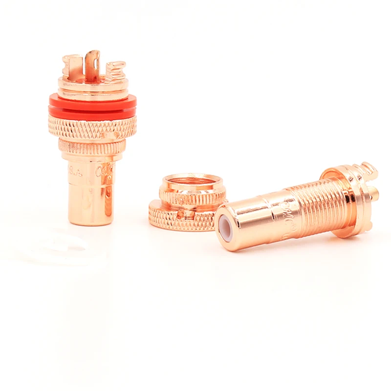 8 шт. высококачественные красные медные розетки с RCA разъемом|plug rca|plug socketplug terminal |