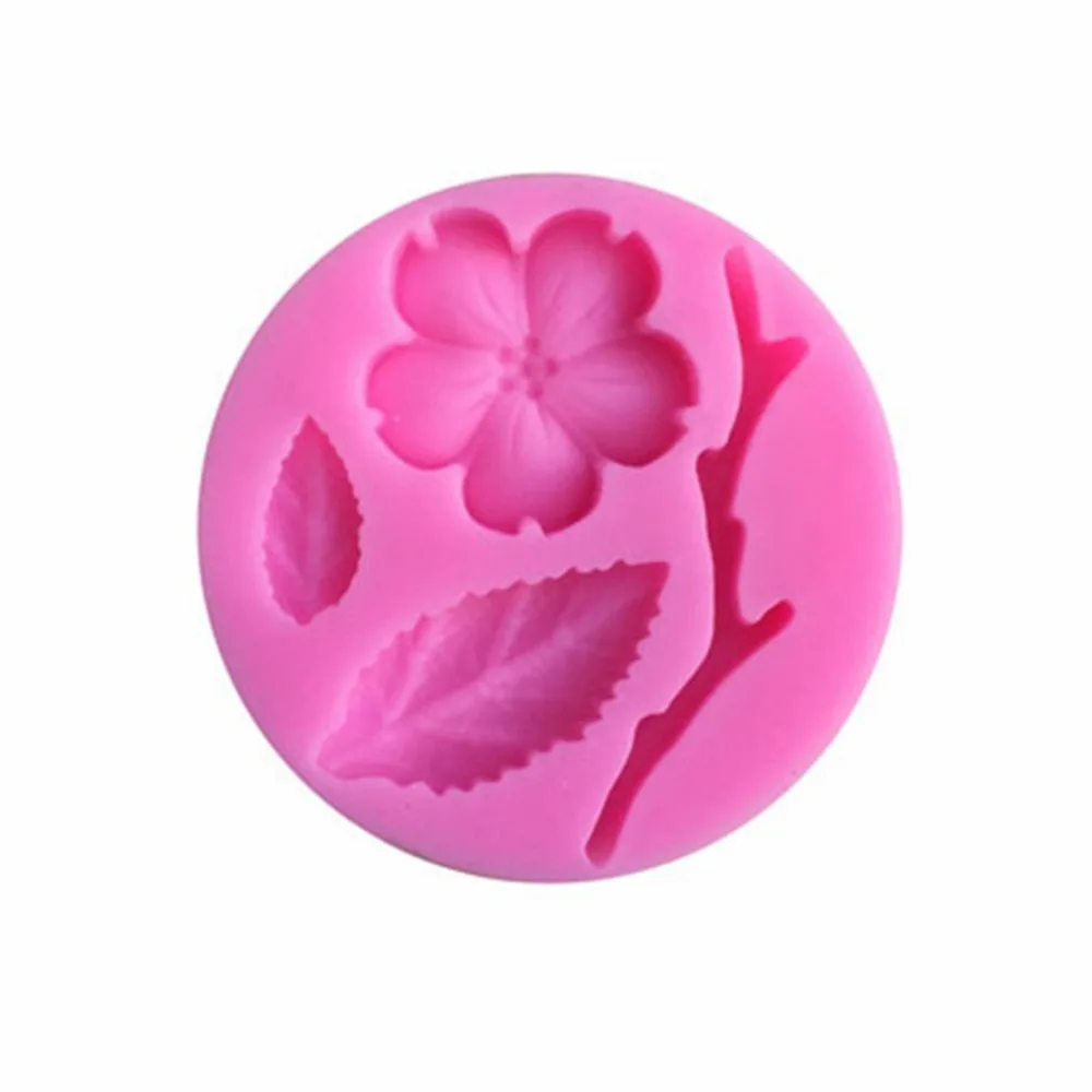 3D силиконовая форма для помадки в форме цветка персика инструмент шоколада