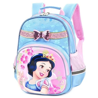 Snow White Blue Белоснежка маленькая Русалка Принцесса рюкзак детские школьные сумки для детского сада, дошкольные школьные рюкзаки для девочек школьный ранец - Цвет: Snow White Blue