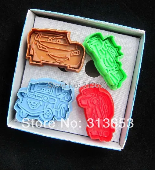 Новое поступление 8 шт./компл. автомобили штампы для печенья PLEX бисквит мастика