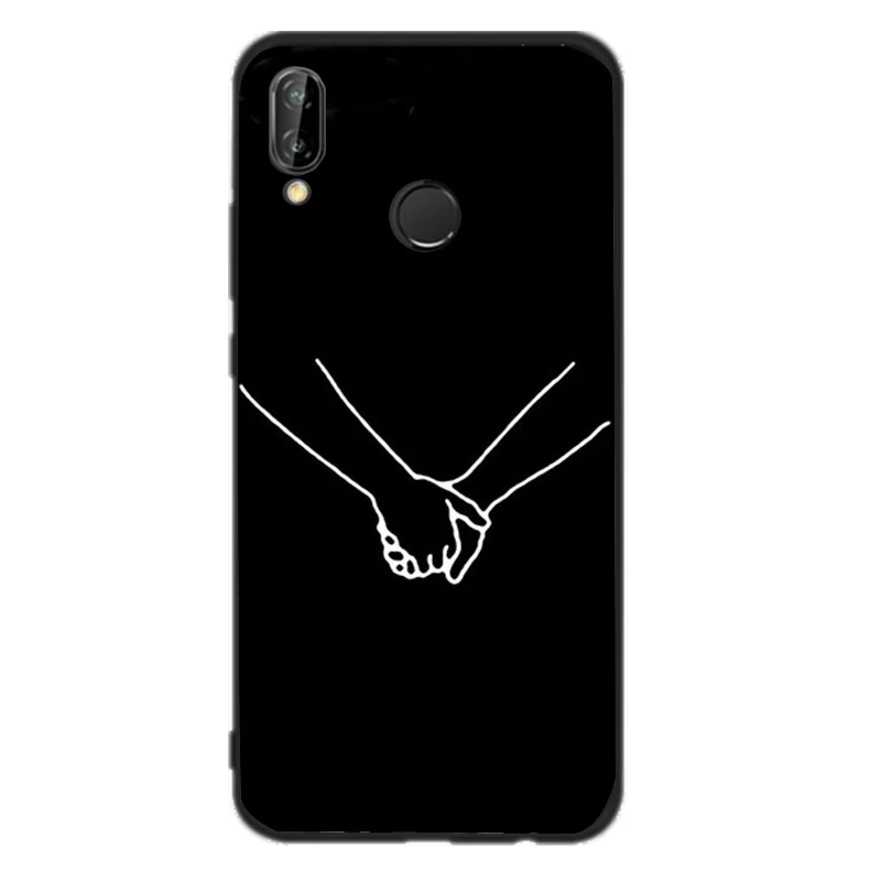 Чехол для huawei Mate 10 Lite Черный Для женщин девичий чехол P20 P8 lite 2017 P9 P10 mini P smart милые