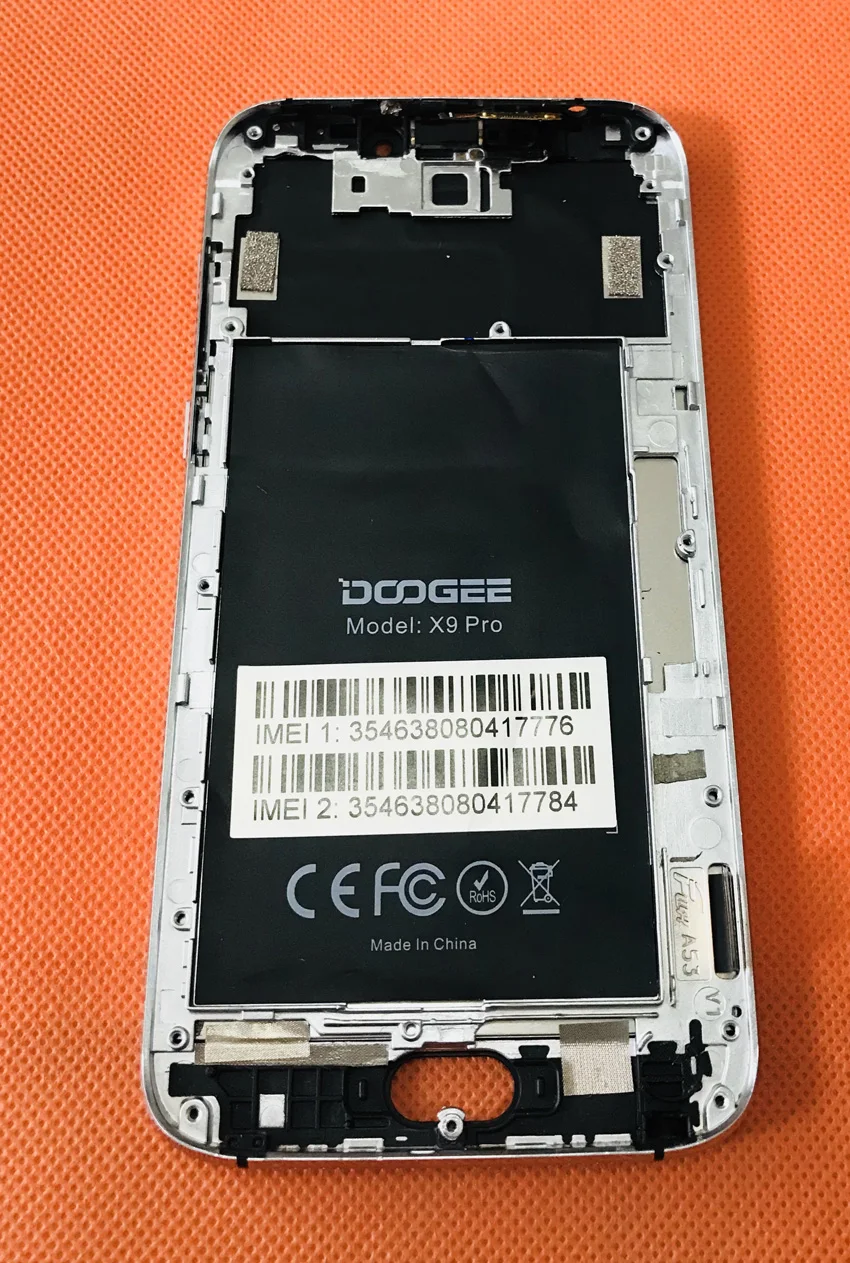 Б/у ЖК-экран+ сенсорный экран+ рамка для DOOGEE X9 Pro MTK6737 четырехъядерный 5," HD