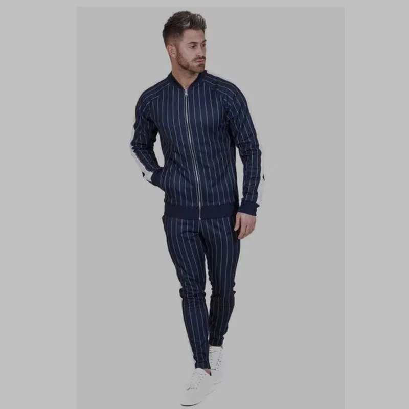 Спортивный костюм для Для мужчин Комплект из 2 предметов Новая модная куртка