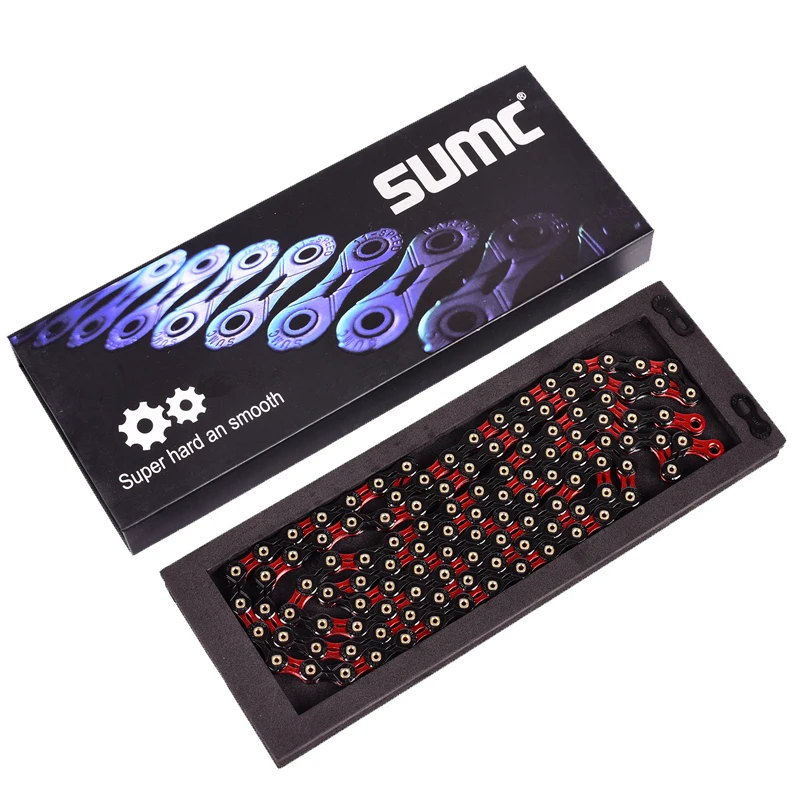 SUMC SX11SL велосипедные цепи 116L 11 цепь для скоростного велосипеда с MissingLink для Mountain/стержень запчасти для велосипеда оригинальной коробке