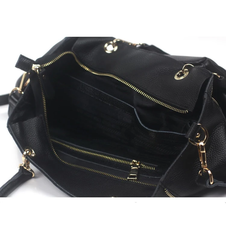 Женская сумка-тоут из натуральной кожи с двойной молнией | Багаж и сумки