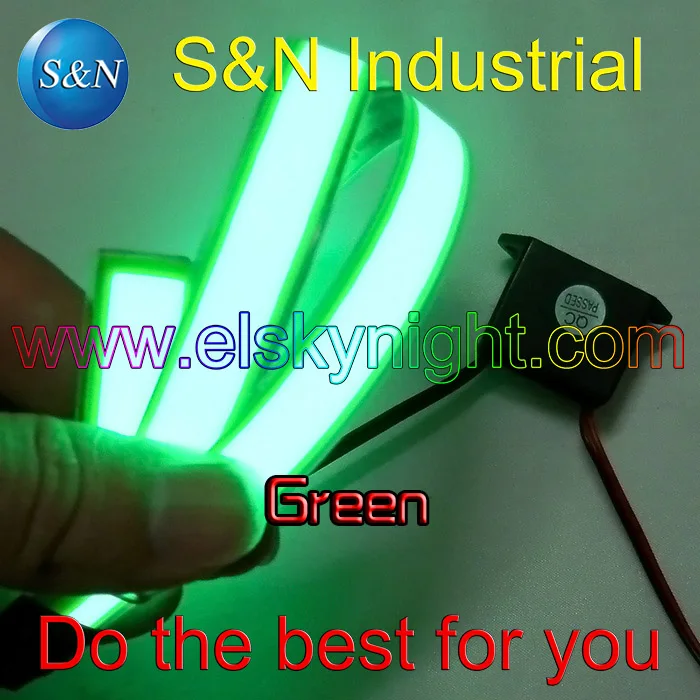 

12VDC Green 1X60CM el tape el wire el strip for car,house,party,dispaly,holiday,fest and model decoration free shipping