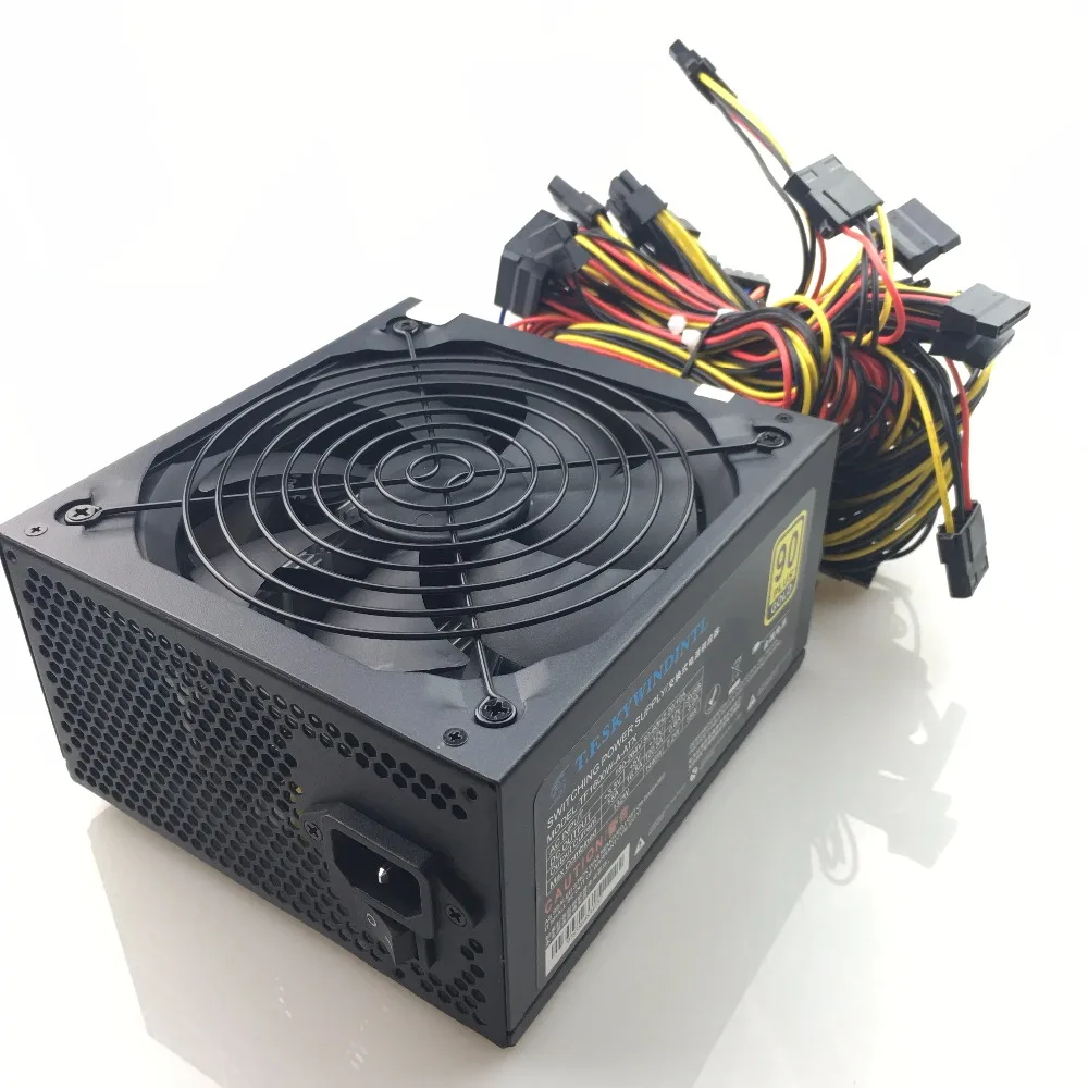 Блок питания для майнинга 1600 Вт ATX PSU Asic Майнер биткоинов с поддержкой 6