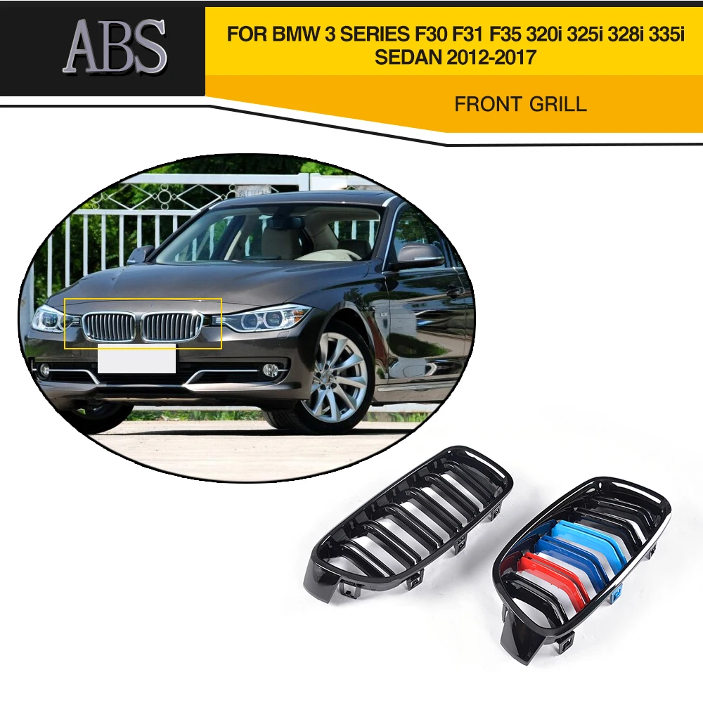 3 серии для F30 ABS Авто Сетка гонки гриль решетка BMW F35 F31 320i 325i 328i 335i седан 2013 2018|racing