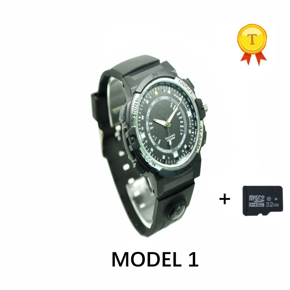 style 1 with 32gb tf Видео запись фотография Вождение наручные часы Спорт Смарт камера часы 32 Гб tf памяти телефон часы с светодиодный светильник 720P HD камера - Цвет: style 1 with 32gb tf