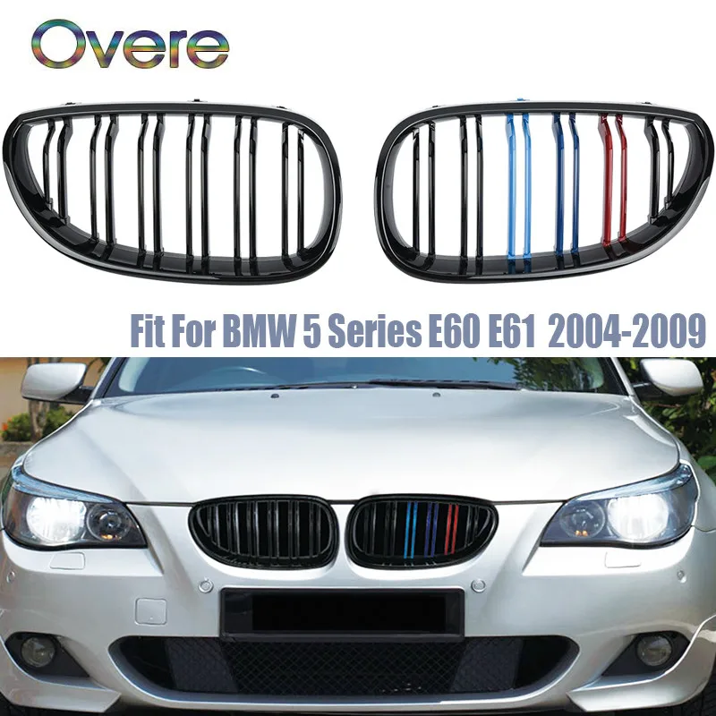 Овере автомобильный передний бампер гоночные решетки для BMW E60 E61 M5 5 серии 2004 2009 520d