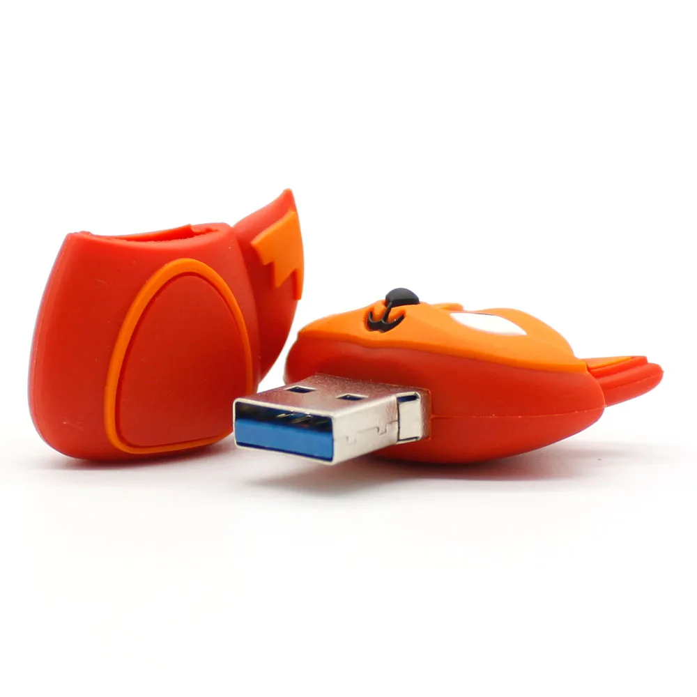Мультфильм USB флеш накопитель с изображением лисенка флэш 32 ГБ 128 м 4 8 оперативной