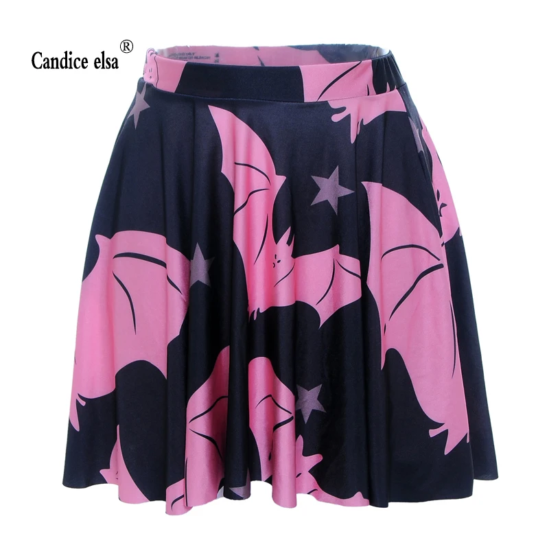 

Женские юбки CANDICE в стиле Эльзы с цифровым принтом, оптовая продажа, розовая плиссированная юбка в стиле летучая мышь для двора, skt1012