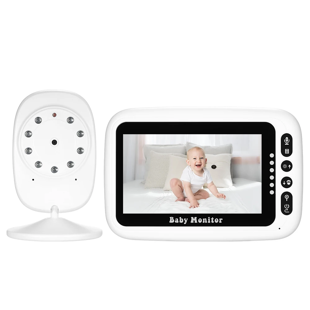 

2.4/4.3/3.5 Inches LCD Display Wireless babyfoon Monitor with Lullabies Infrared Night Vision High Capacity Battery AC100-240V