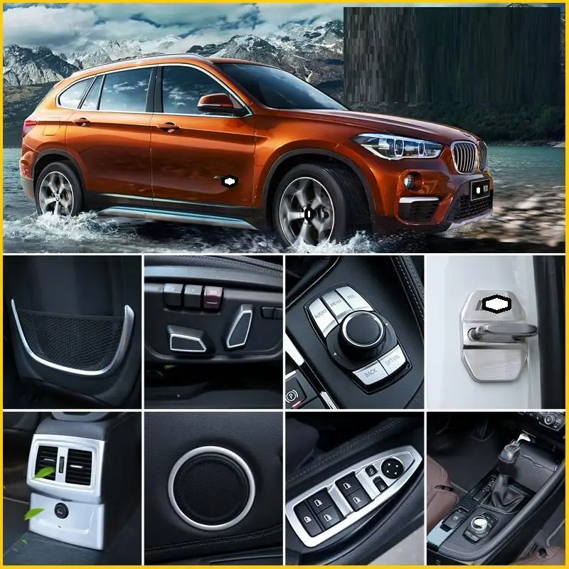 Автомобильные Декоративные Хромированные панели с блестками для BMW X1