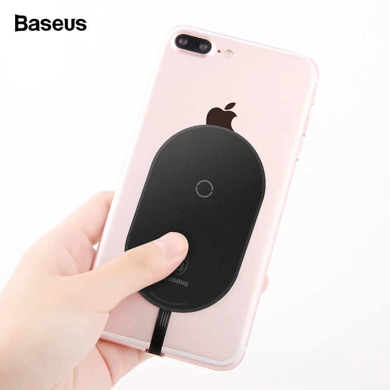 Baseus Qi Беспроводное зарядное устройство приемник для iPhone 7 6 6 S 5 Micro usb type C беспроводной зарядный разъем для samsung Xiaomi huawei