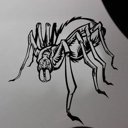 

XGS DECAL Car sticker scary spider 14 x14cm reflective waterproof decal for car truck ebike motorcycle