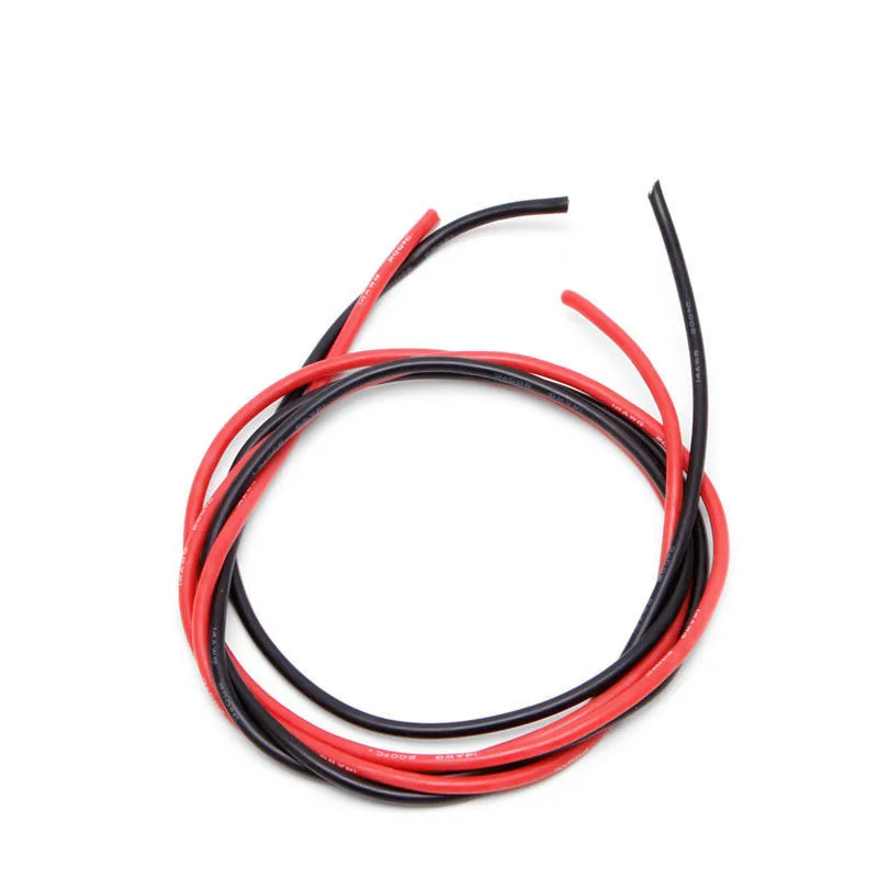 Таро 2 м/5 м 10 14AWG 14 Калибр Черный Красный силиконовый резиновый провод мягкий шнур