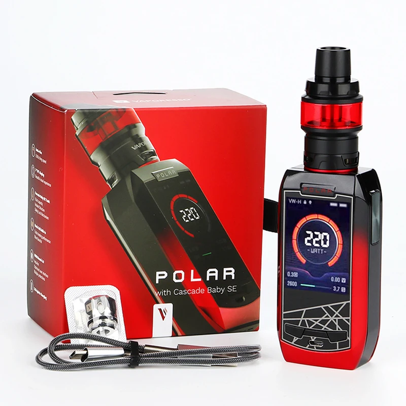 Оригинальный комплект Vaporesso POLAR с 220 Вт каскадным баком Baby SE 6 5 мл GT сетчатая
