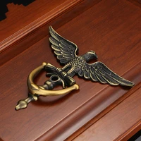 jd zinc alloy antique european style eagle head door knocker door knockers home decor ring furniture handle hardware