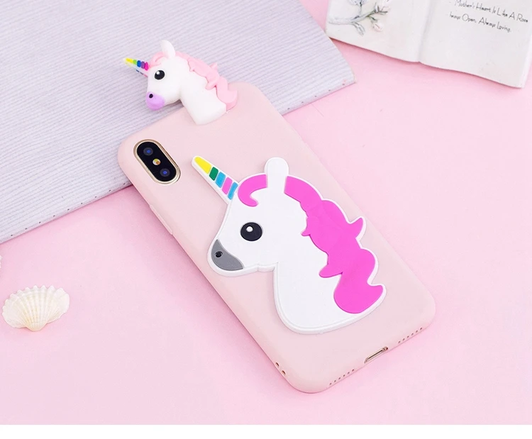 3D чехол для iPhone 6, 7, 8 plus, чехол, панда, единорог, фрукты, фламинго, чехол для телефона s, для iPhone 5S, 5, SE, чехол для iPhone X, чехол
