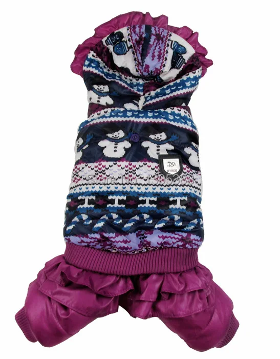 Роскошные домашние питомцы с фиолетовым снеговиком и подкладкой из пузырьков