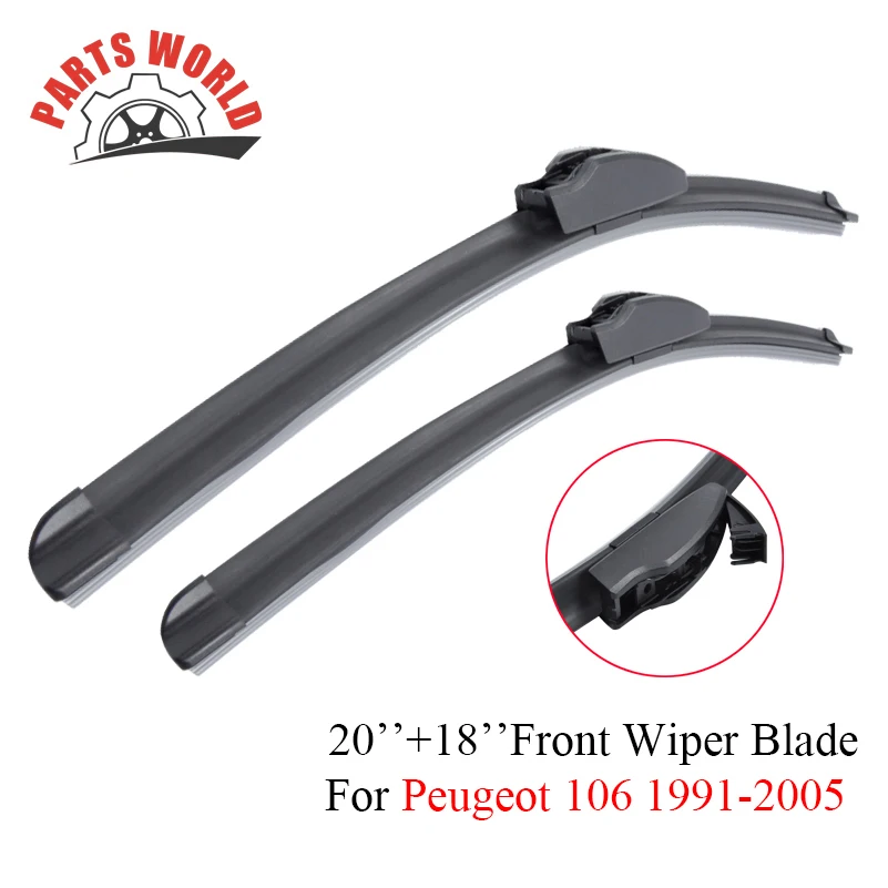 Комбинированные резиновые передние и задние щетки стеклоочистителя для Peugeot 106