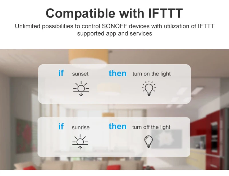 SONOFF RFR3 Умный дом WIFI 10A 100 240 В DIY смарт переключатель приложение Совместимо с Alexa Amazon