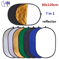 cy free shipping 90x120cm 7 in 1 multi photo oval ellipse collapsible light reflector portable photography studio reflector