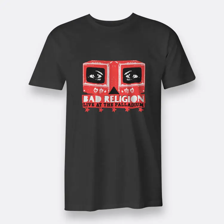 Плохая религия 80 s Tour панк рок SZ S 3XL черный тройник Мужская футболка|Мужские