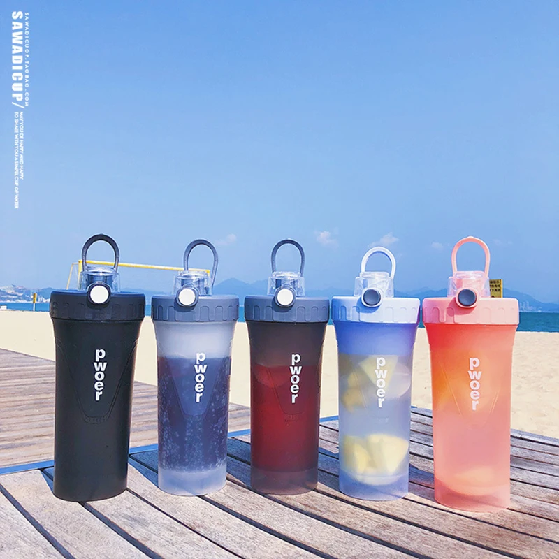 650ml протеин порошковый шейкер бутылка для сока бутылка для смешивания спортивные Пеший Туризм Йога бутылка для воды с фильтром фильтр летние посуда для напитков