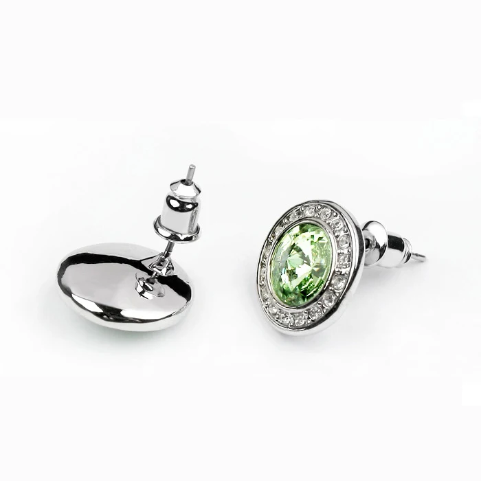 Malanda Фирменная Новинка 2017 круглый кристалл Серьги-гвоздики для Для женщин