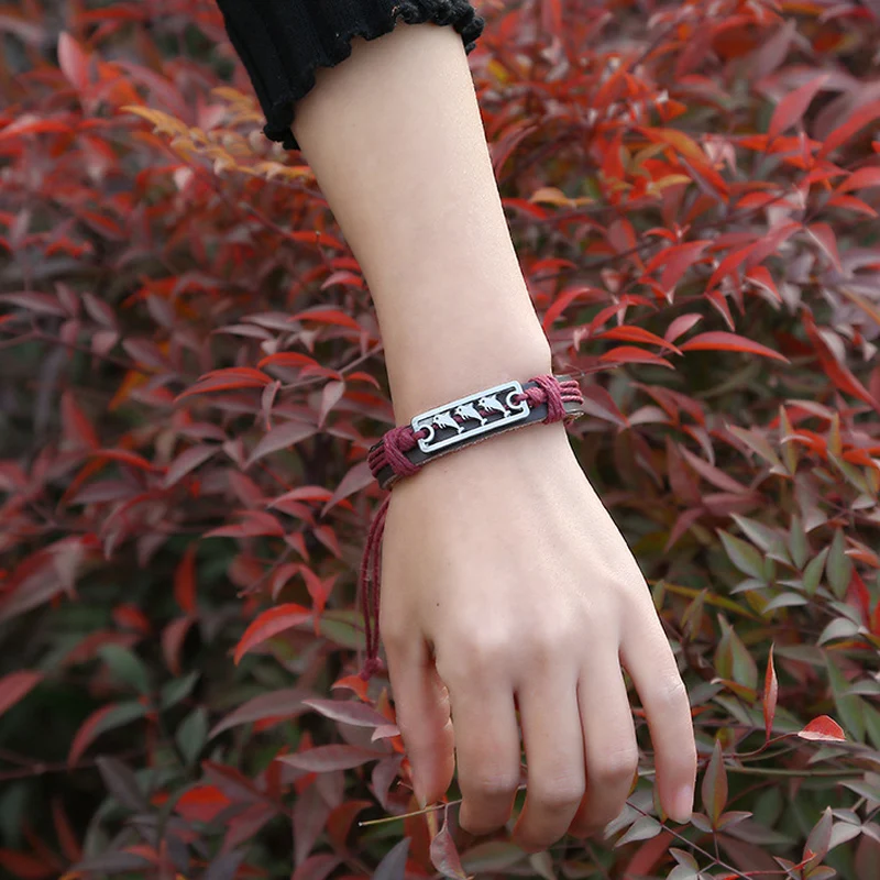 

Очаровательные браслеты с тремя дельфинами 10 шт./лот, винтажные плетеные кожаные браслеты для женщин и мужчин, ювелирные изделия, модные укр...