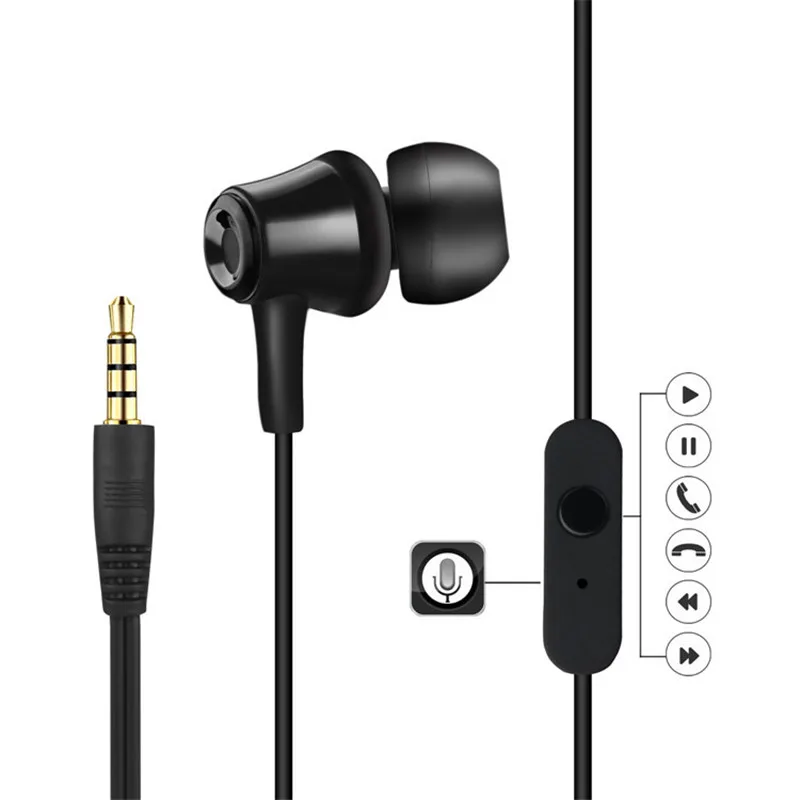 HOTR наклонные проводные наушники с микрофоном стерео супер хорошее качество