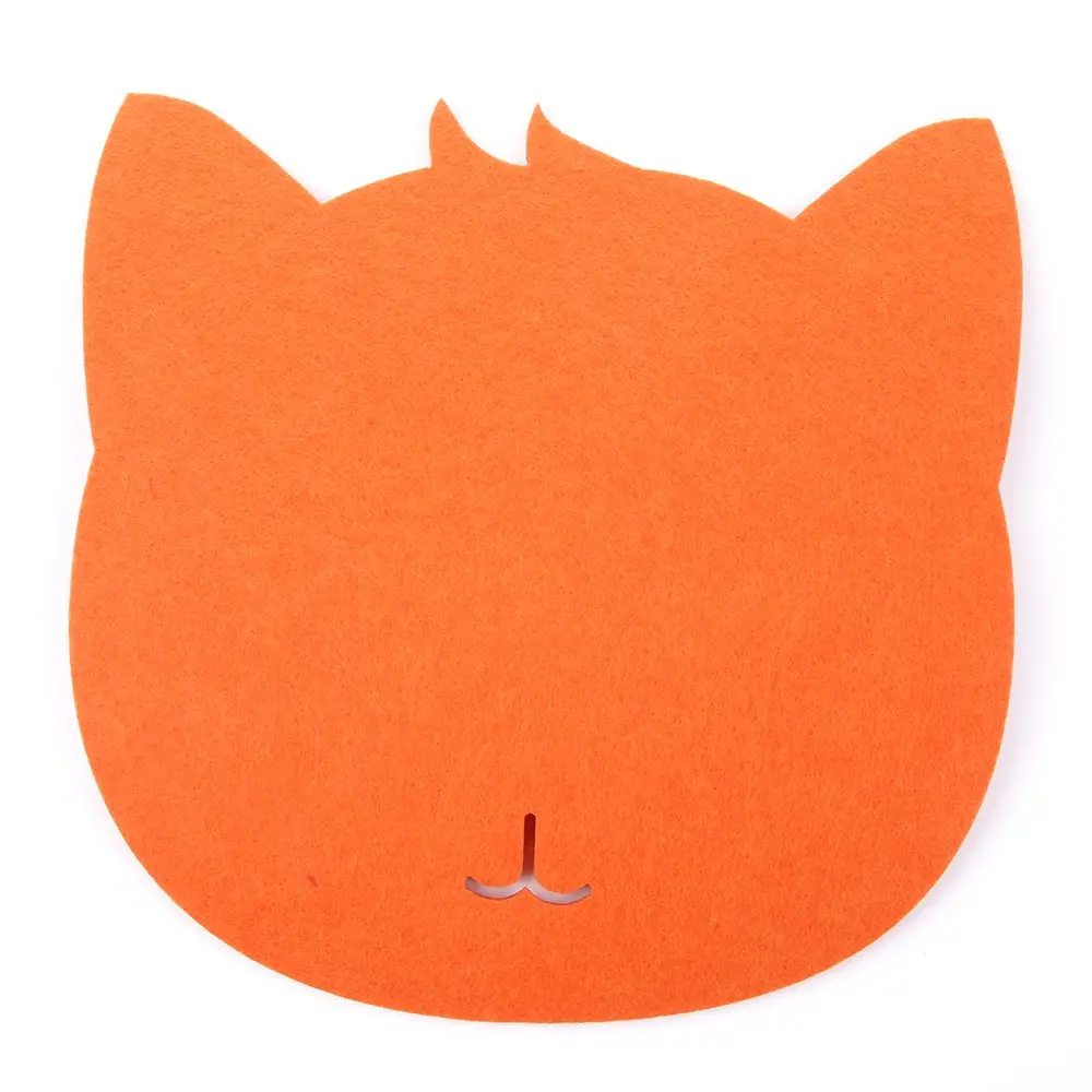 orange Cat Форма Мышь Pad против скольжения ноутбука Планшетные ПК мыши коврик игровой Мышь Pad для компьютерной игры оптический Мышь инструменты аксессуары - Color: orange