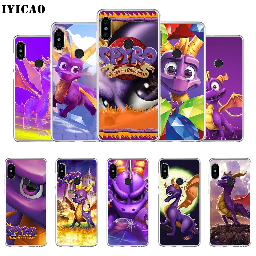 Мягкий силиконовый чехол для телефона IYICAO Spyro The Dragon Xiaomi Redmi 4A 5A 6A Note 7 6 5 Pro Plus 4X