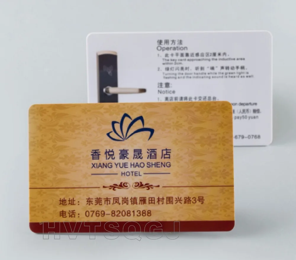 200pcs/lot 13.56MHz HF ic f1108 Credit  smart Card With RFID with Customized Printing