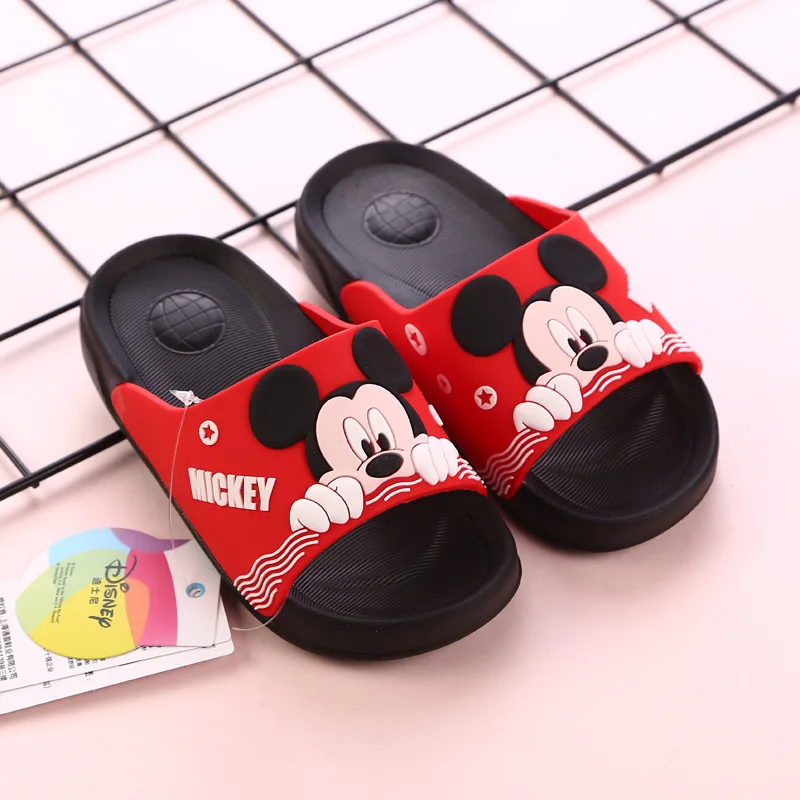 Disney/обувь новые сандалии тапочки с Микки Маусом летние детские рисунками из