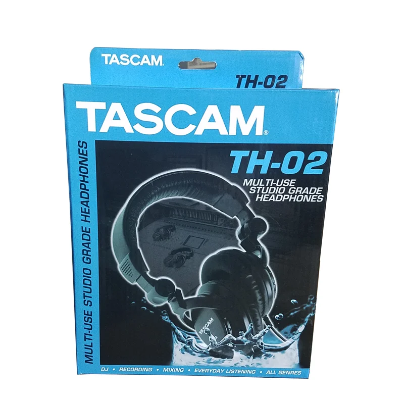Многофункциональные студийные наушники Tascam TH 02 черные Профессиональные с