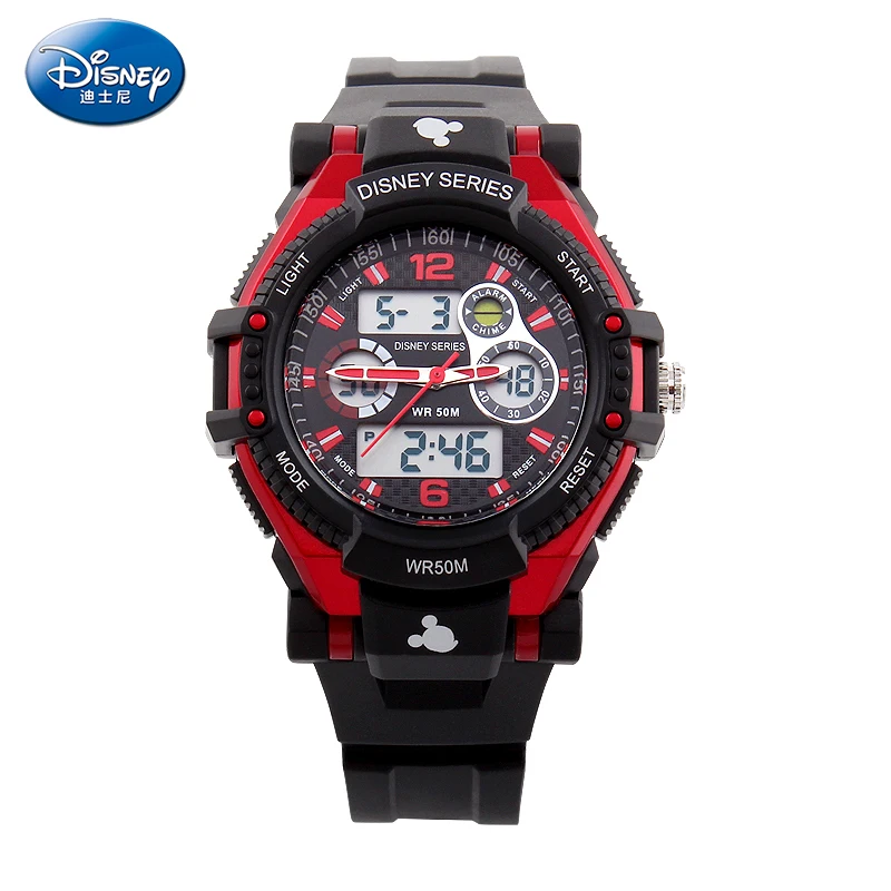 Детские спортивные многофункциональные часы Disney для мальчиков и девочек