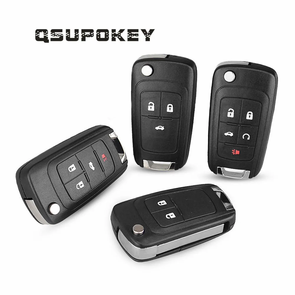 

QSUPOKEY Car remote control key 2/3/4/5 button with 315MHZ /433MHZ for Chevrolet for Cruze for Buick