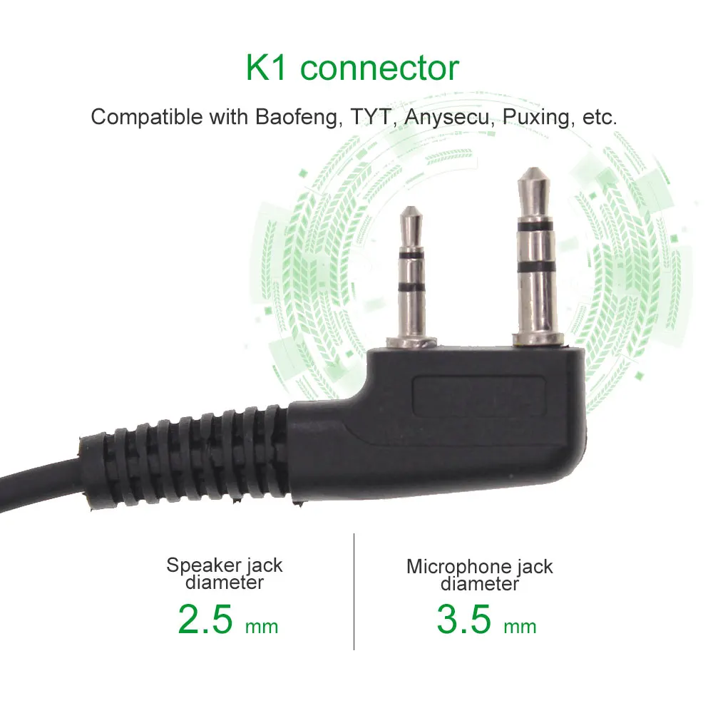 Высококачественный наушник KD C1 рация микрофон гарнитура двухстороннее радио
