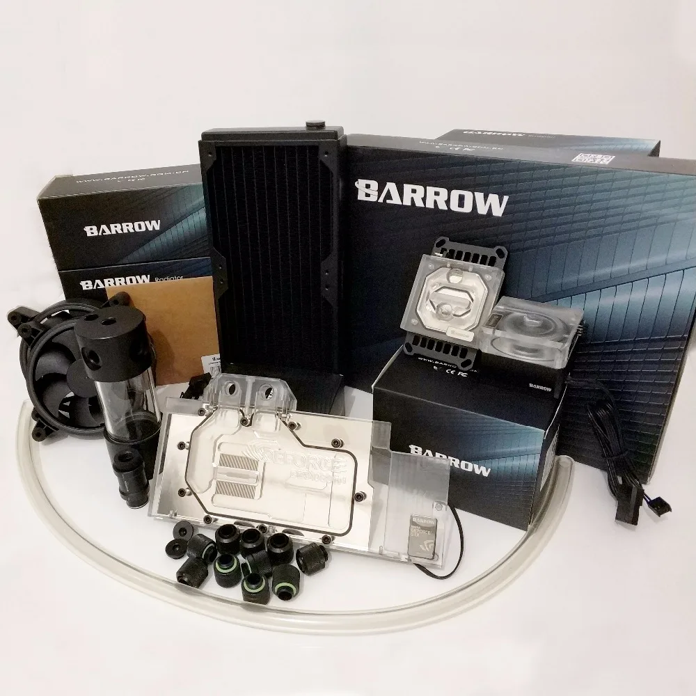 Наборы водяного охлаждения Barrow шланг + радиатор блок процессора GPU насос