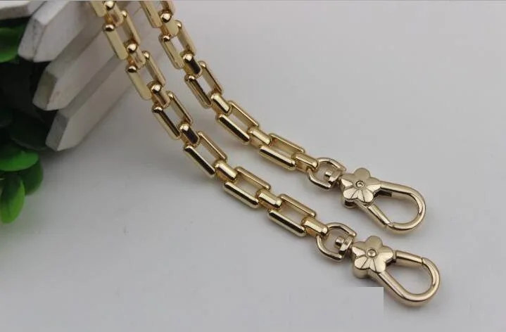 Золотистое, серебристое покрытие высокого класса DIY кожа 60 см сумка aglet цепь Соединительная Скоба декоративные аксессуары