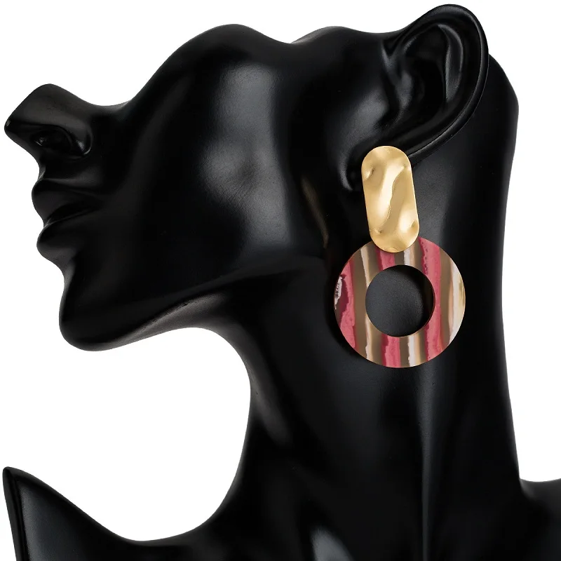 Женские серьги подвески Find Me из сплава с геометрическим узором
