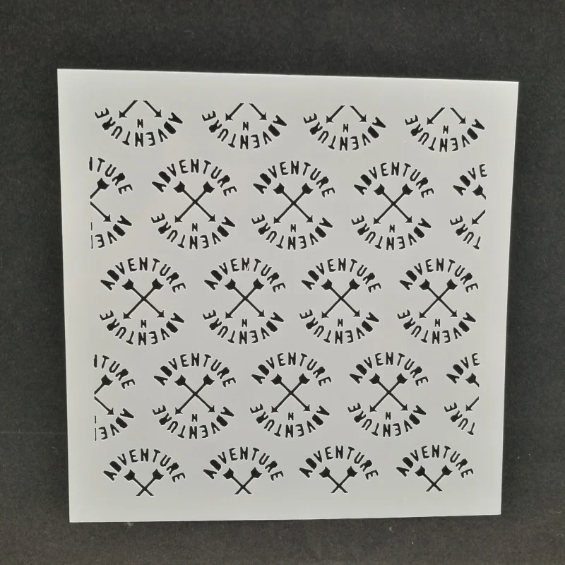 

13*13 Adventure pvc Layering Stencils for Diy scrapbook Drawing Color Spray Stencil,painting stencil,home decor diy etc