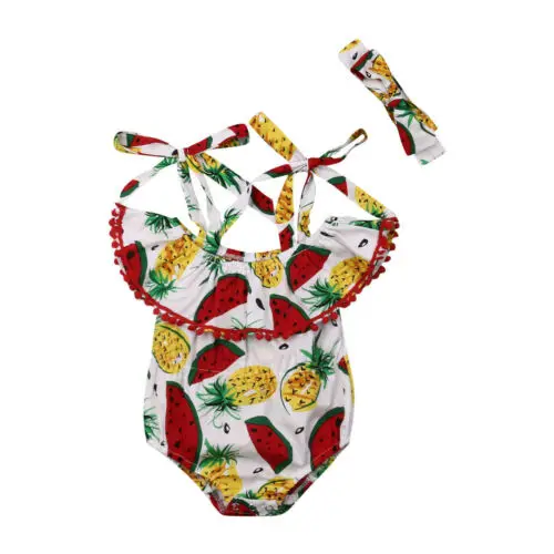 Милые летние боди с цветочным принтом без рукавов и круглым вырезом для