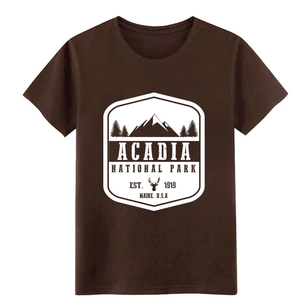 Acadia National Park футболка на заказ с круглым вырезом фото Удобная весенне осенняя