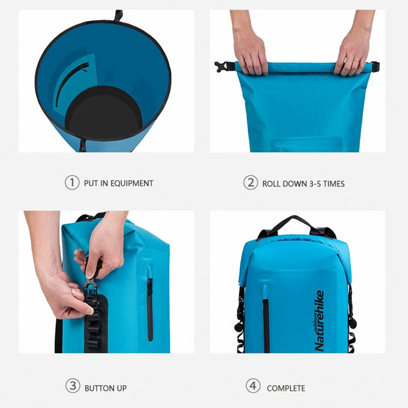 Naturehike 20L/30L/40L сухая сумка водонепроницаемые сумки влажная разделительная