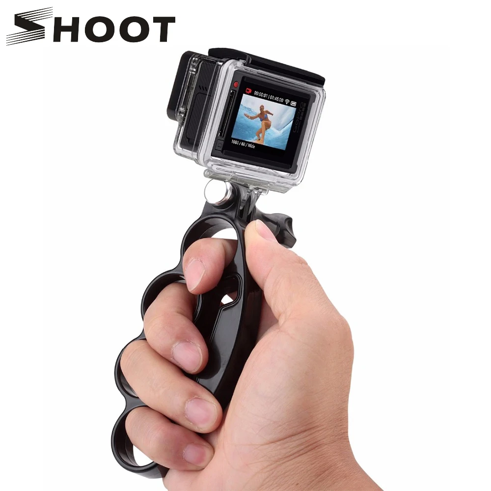 SHOOT Handheld Knuckle Finger Grip аксессуар для селфи для GoPro Hero 8 7 6 5 Black 4 Xiaomi Yi 4K Sjcam M10 Eken H9r Экшн-камера