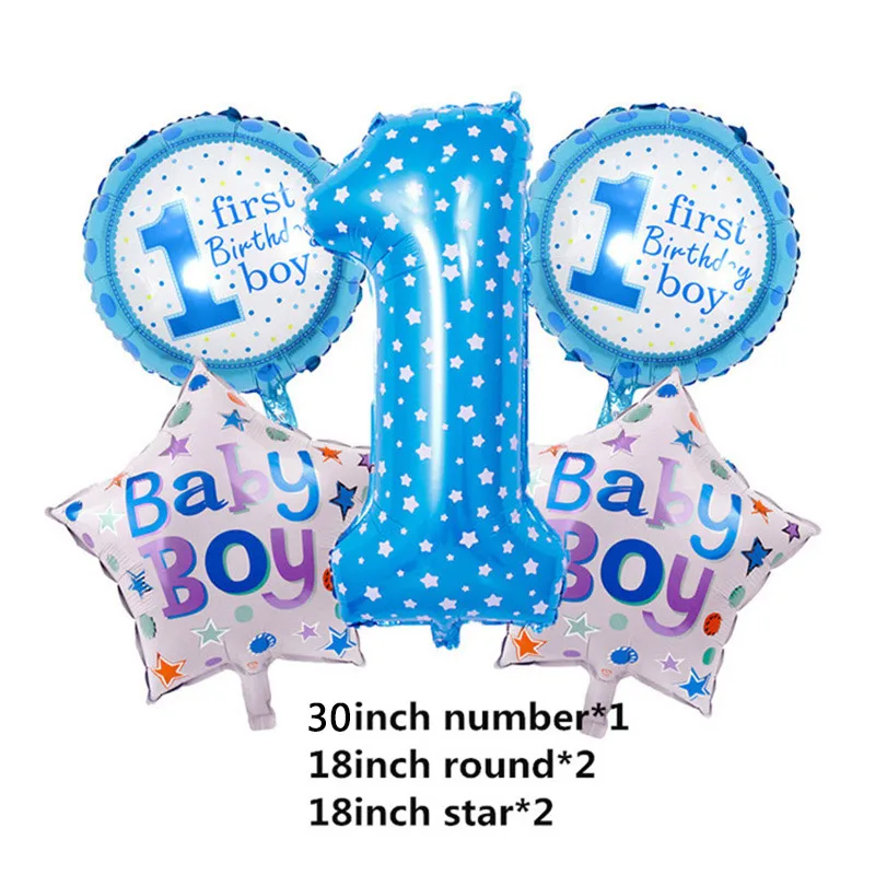 1set blue GIHOO с днем рождения буквенные шары воздушный Алфавит Набор фольгированных воздушных шаров День рождения украшения детские игрушки для душа - Цвет: 1set blue